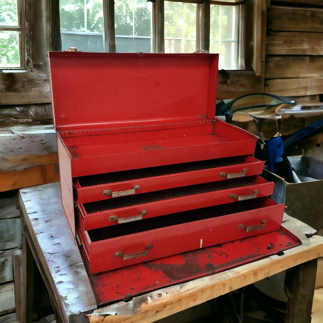 Vintage Machinist Toolbox Beach Tool Box Smiths Falls Ontario Etsy Canada