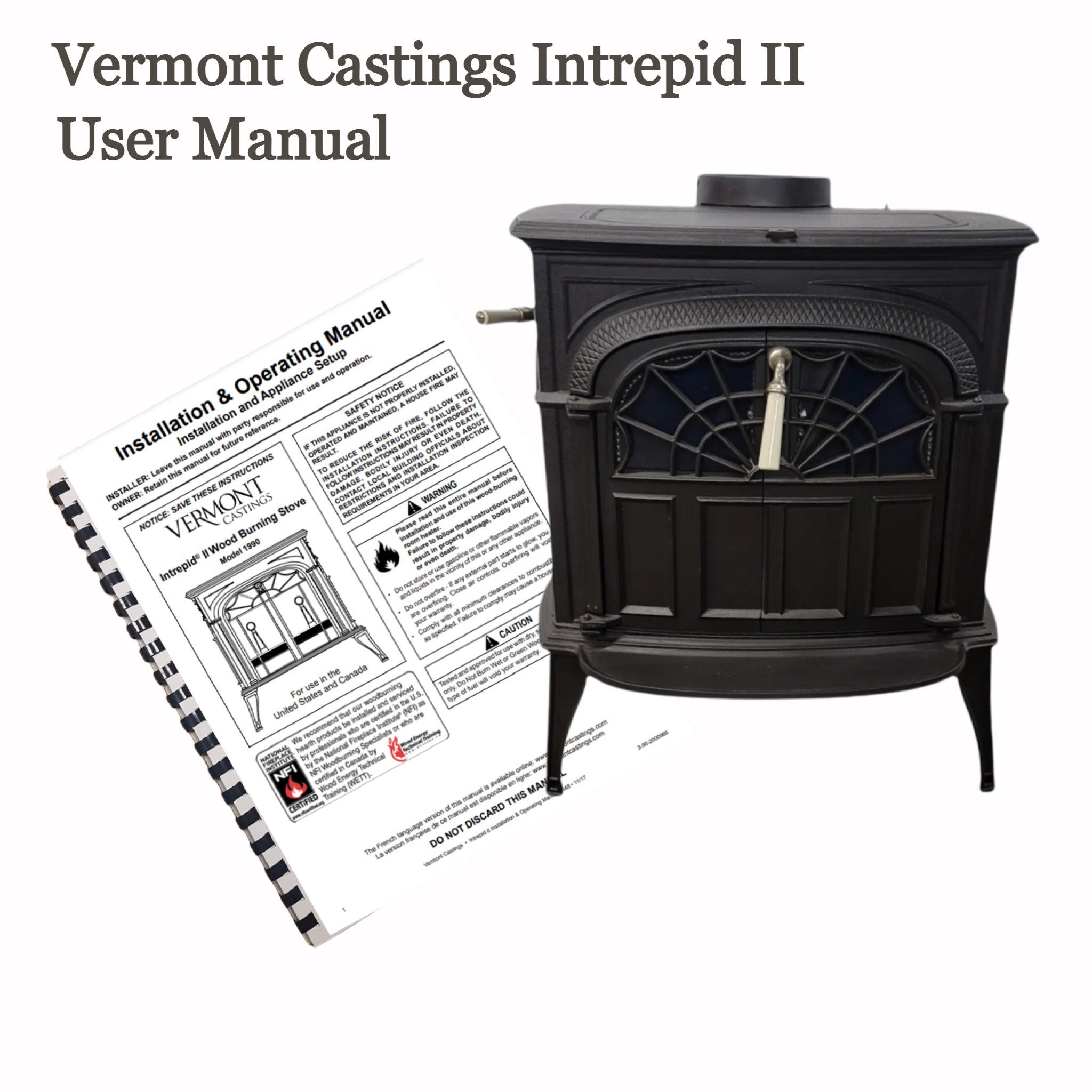 Fisher Wood Stove Manual Honey Bear - Etsy Canada