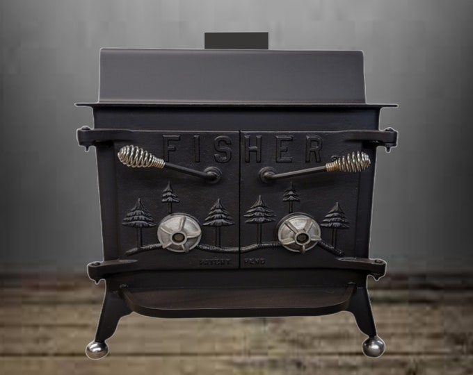 Grandpa Bear Fisher Wood Stove With Ball Feet Etsy
