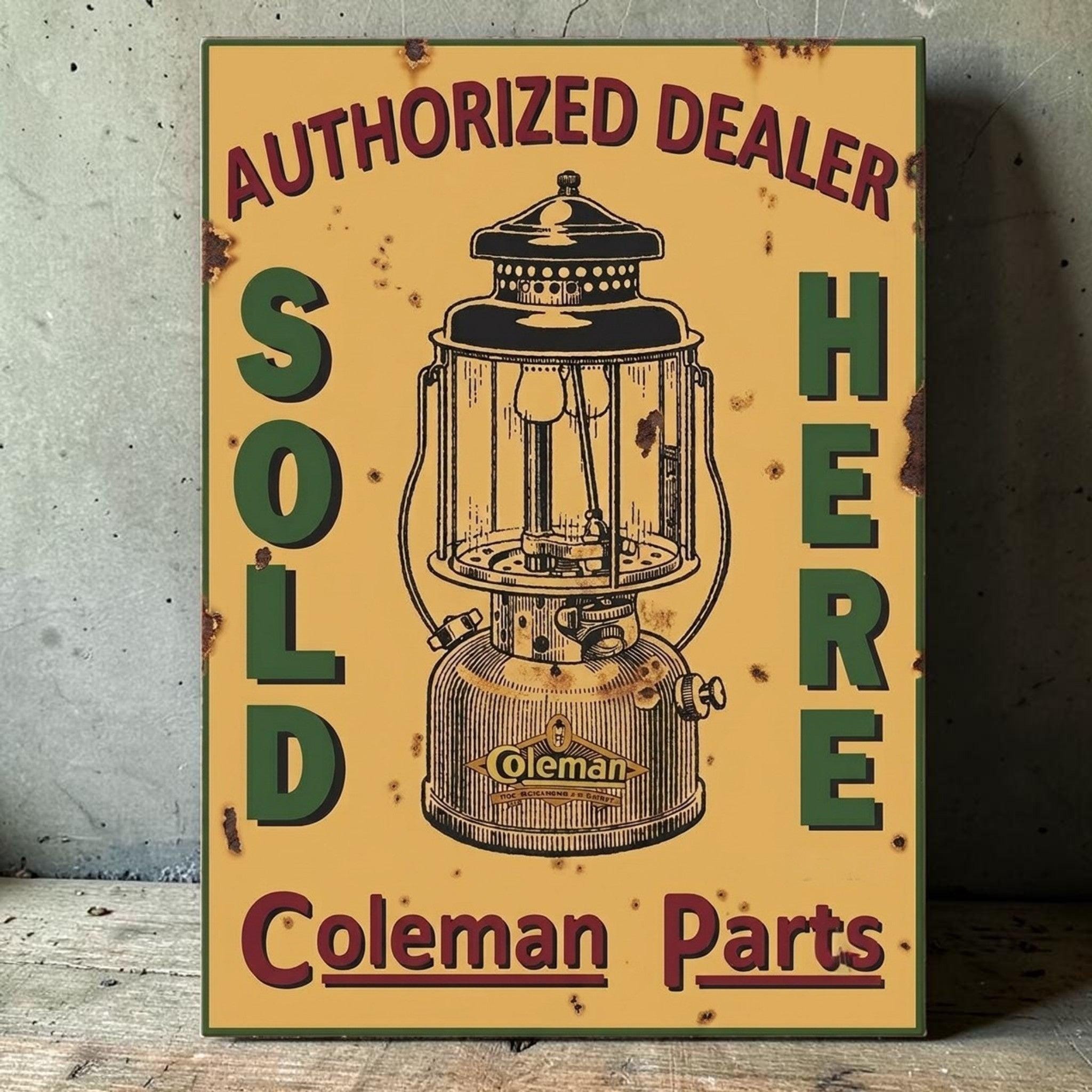 Coleman 木製看板 Coleman Metal Signs - Etsy