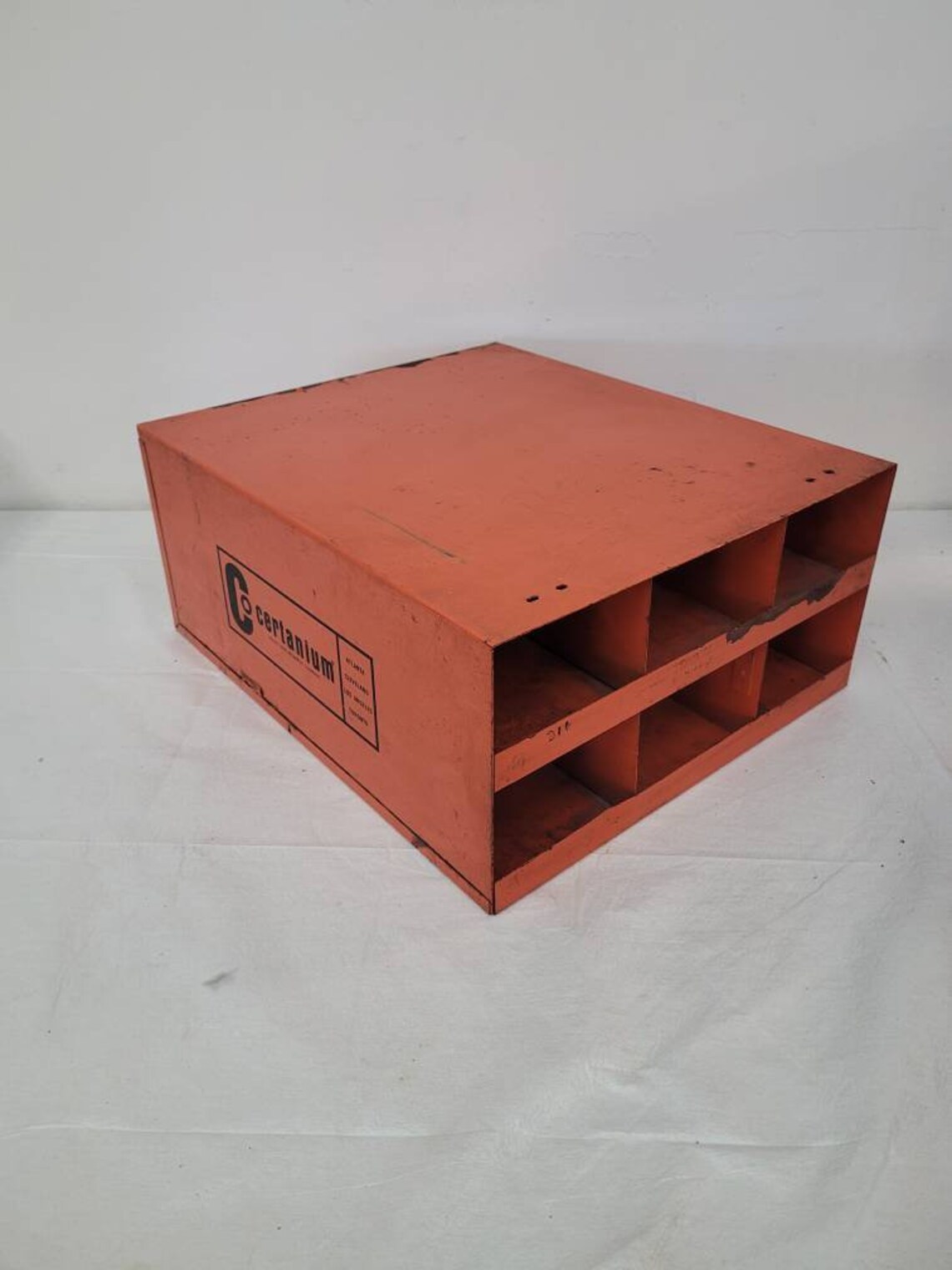 Vintage Certainium Metal Shelf Benchtop Storage Box Etsy