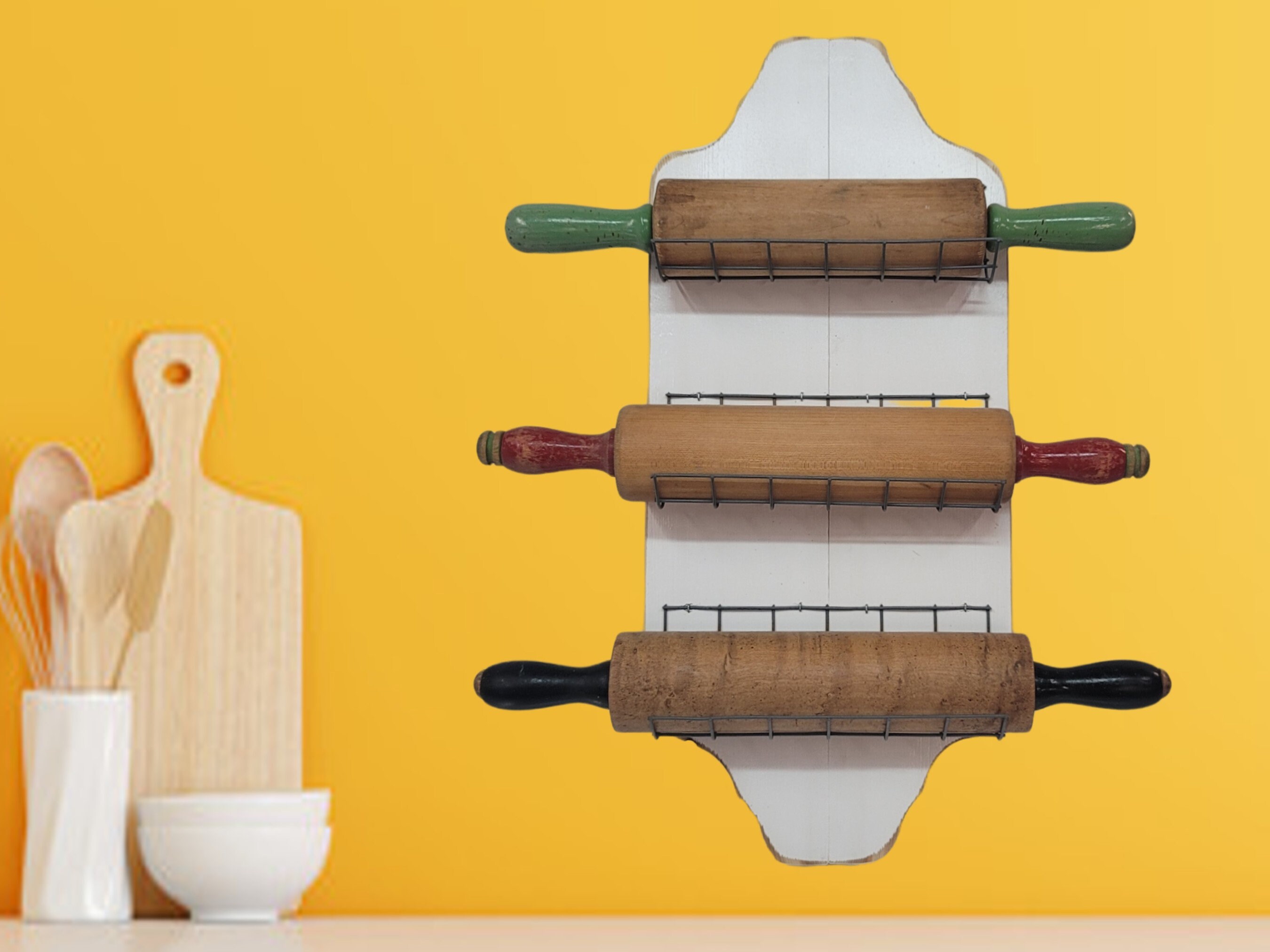 Rolling Pin Holder Display Rack Etsy