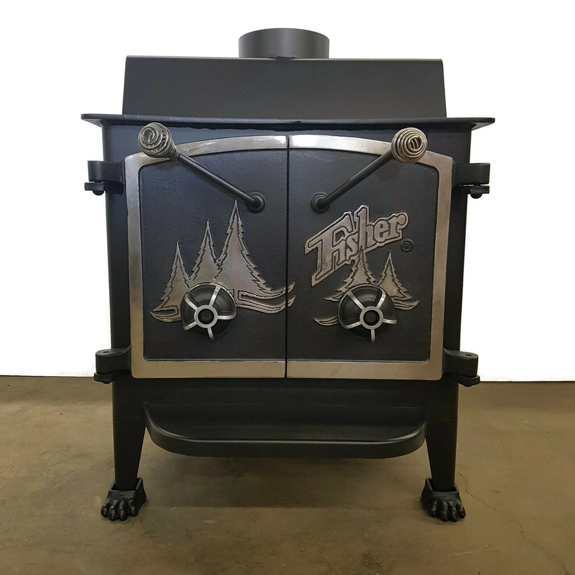 Rare Grandma Bear Fisher Wood Stove Etsy