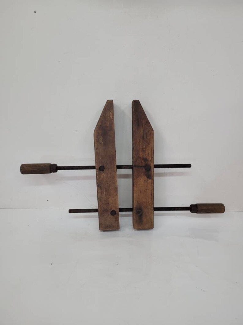 Wooden Hand Screw Clamp Woodworking Bessy Clamp Etsy