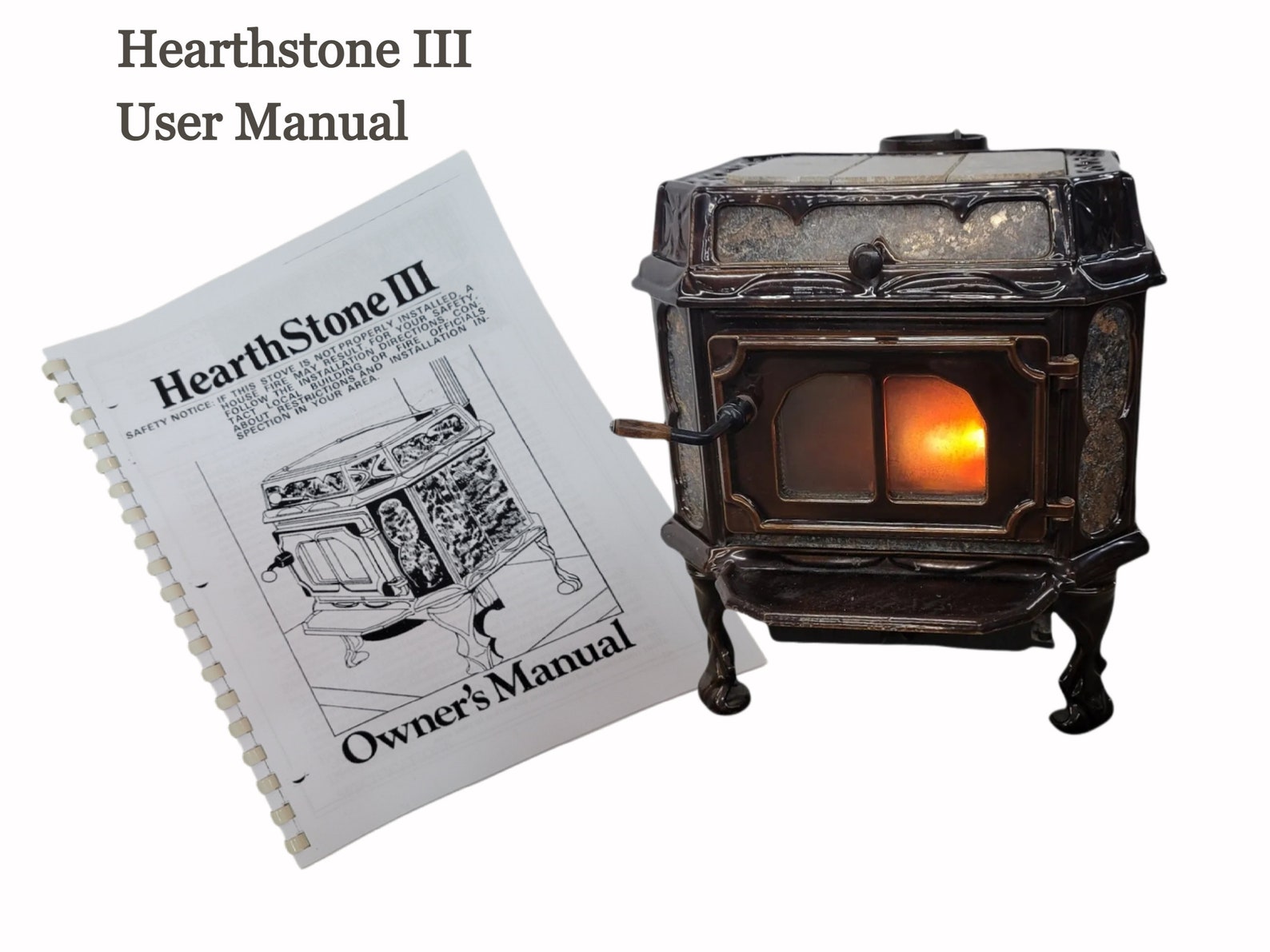 Kent Tile Fire Wood Stove Manual Etsy