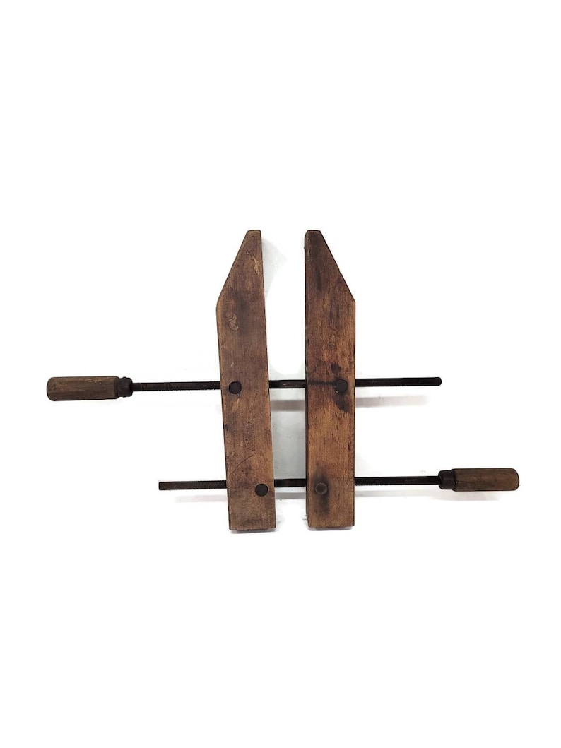 Wooden Hand Screw Clamp Woodworking Bessy Clamp Etsy