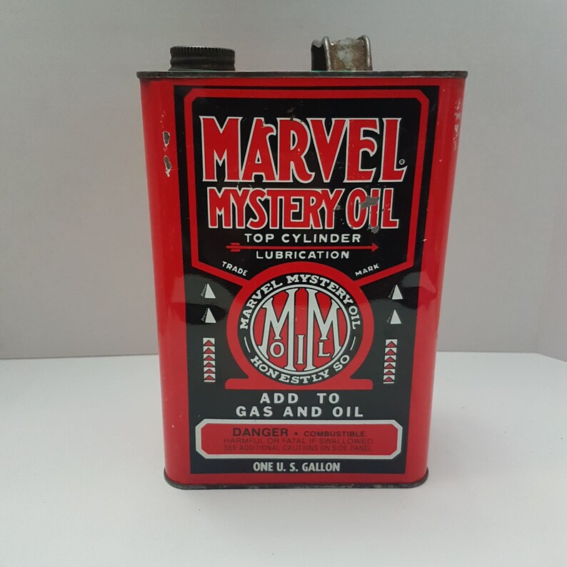 Marvel Mystery Oil can Etsy