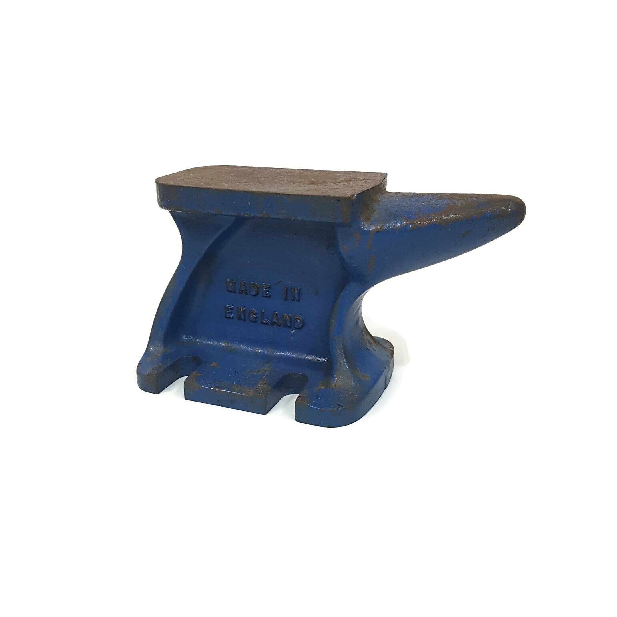 Enclume Horloger Vintage En Acier - 961 Gr - Plaque à Trous - Outil Ancien - Occasion