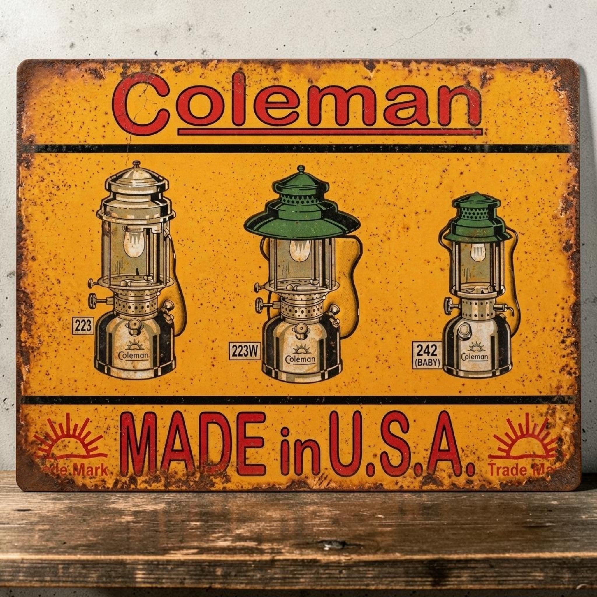 Coleman Metal Signs - Etsy