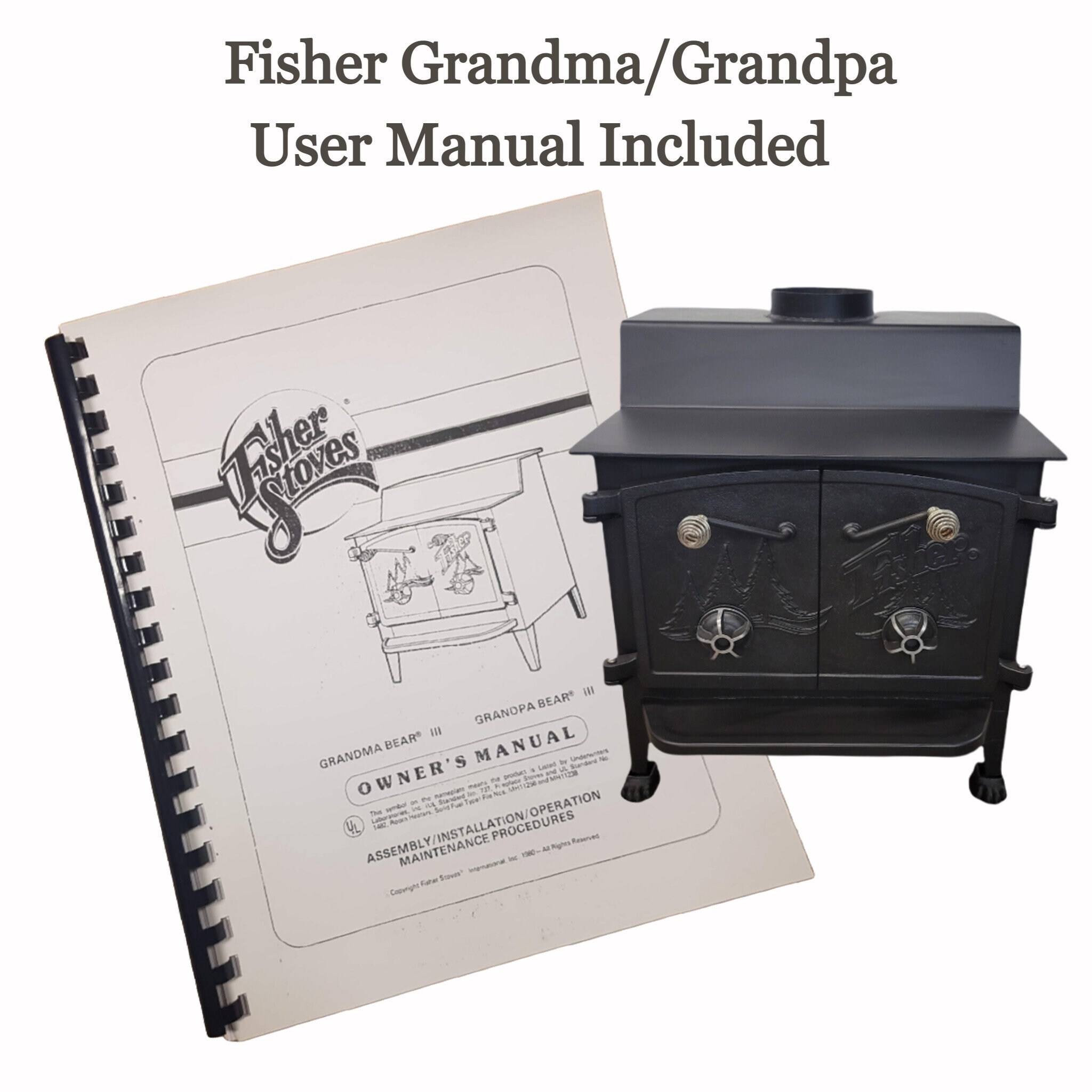 Grandpa Bear Fisher Wood Stove With Ball Feet - Etsy Canada