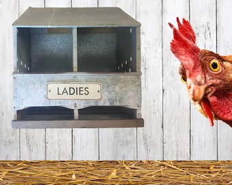 Rustic Chicken Nesting Box Chicken Coop Backyard Chickens