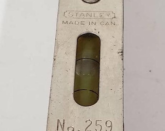 Antique Stanley No. 259 Wood Level – Vintage Carpenter's Tool