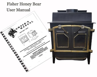 Fisher Wood Stove Manual Honey Bear - Etsy New Zealand