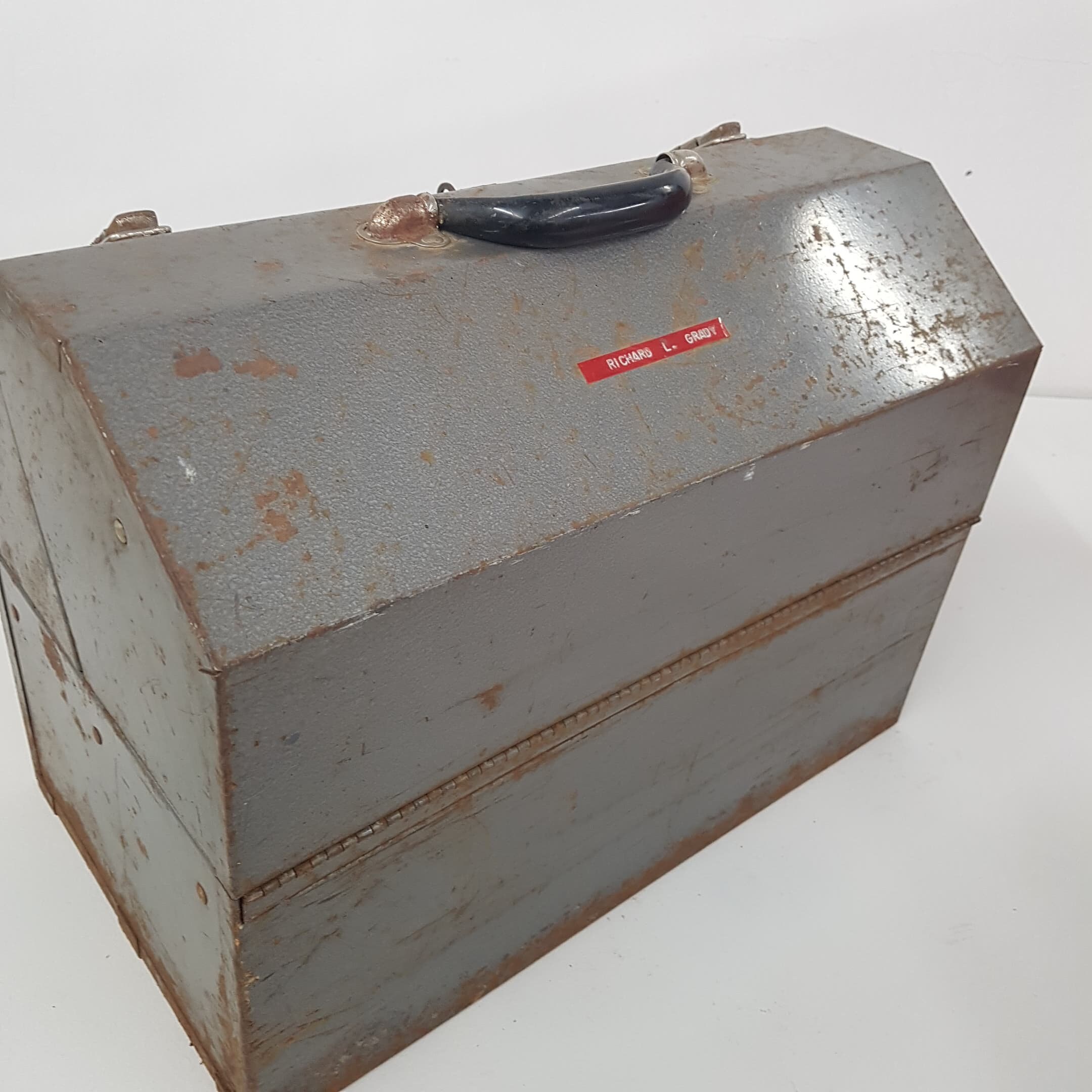 Vintage folding cantilever toolbox accordion Craftsman tool Vintage folding cantilever toolbox accordion Craftsman tool