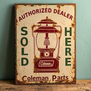 Coleman Lantern Sign - Etsy