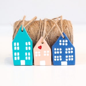 House miniatures | Mini house decorations | Housewarming gift | Little houses | Amsterdam houses | Clay houses | House Christmas ornament