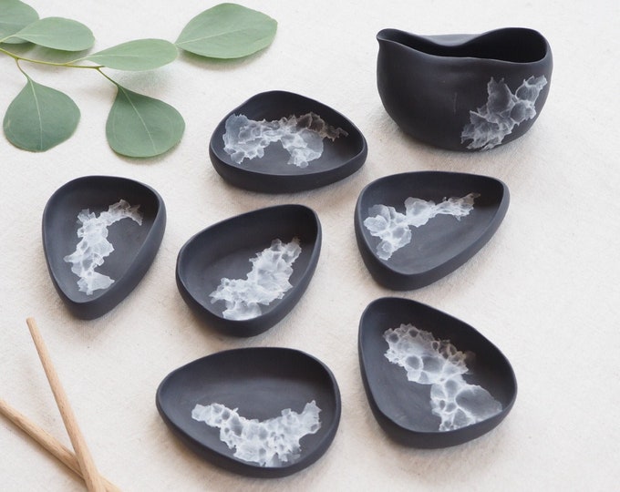 Soy Sauce Dish Set Sushi Set Soy Dish Soy Dispenser Porcelain Sushi