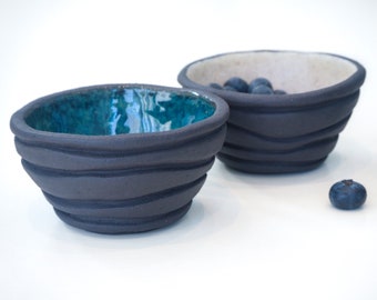 Ceramic dessert bowl | Handmade ceramic bowl | Ceramic ice cream bowl | Little bowl | Pottery bowl | Textured bowl | Stoneware handmade bowl