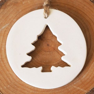 Christmas ornament - Scandinavian Christmas decoration - Minimalist Christmas decor - Nordic Christmas tree ornament - Christmas tree cutout