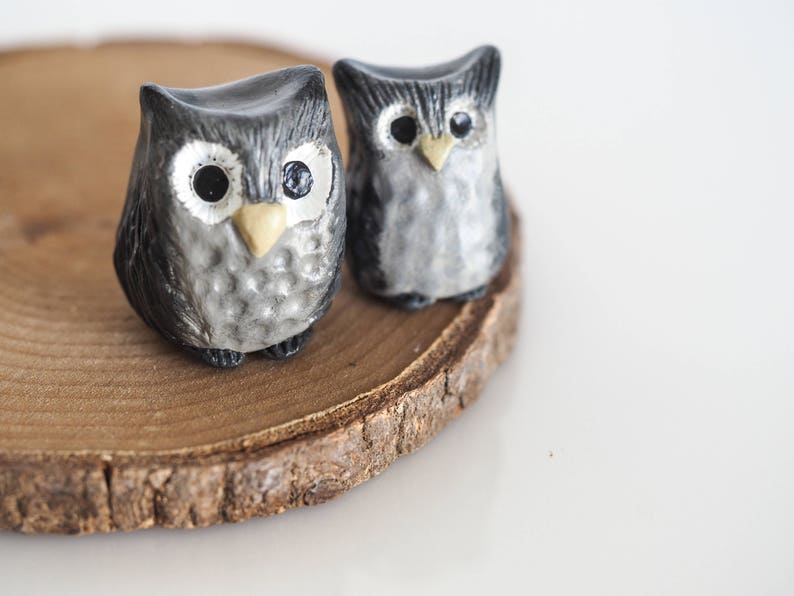 Owl decor Owl gifts Owl figurine Owl ornaments Owl art Owl nursery decor Owl home decor Stocking stuffers Owl xmas ornament immagine 5