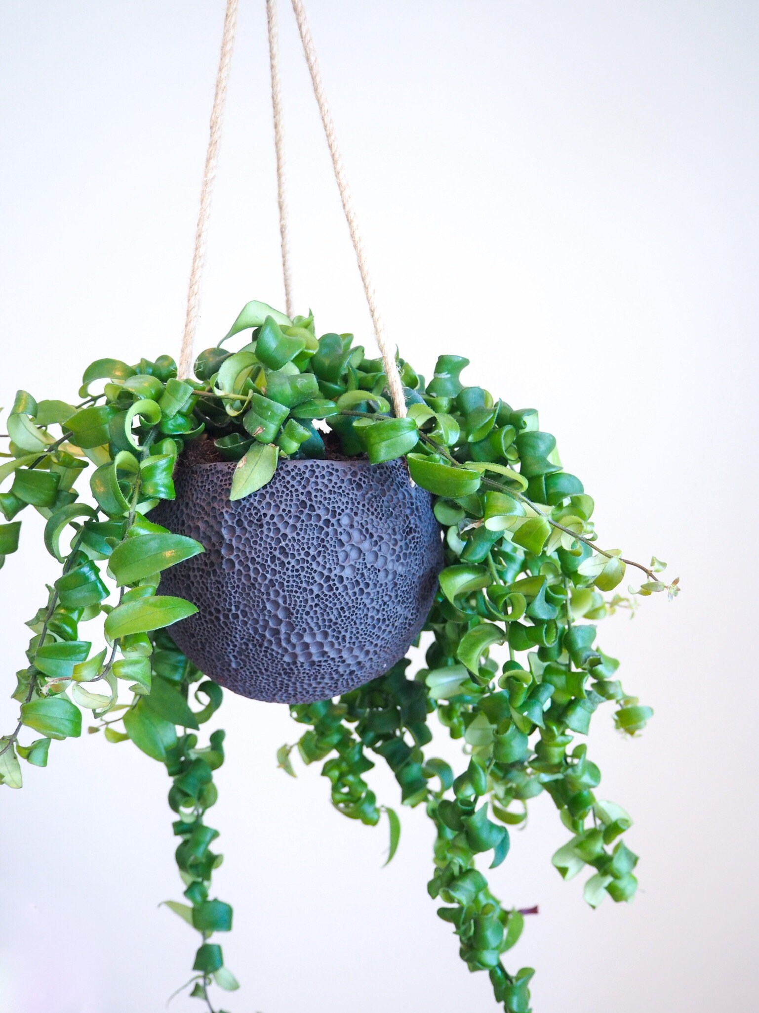 Stoneware Hanging Planter Outdoor Indoor Hanging Planter Etsy