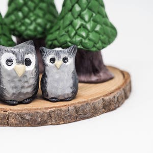 Owl decor Owl gifts Owl figurine Owl ornaments Owl art Owl nursery decor Owl home decor Stocking stuffers Owl xmas ornament immagine 6