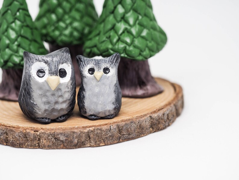 Owl decor Owl gifts Owl figurine Owl ornaments Owl art Owl nursery decor Owl home decor Stocking stuffers Owl xmas ornament immagine 6