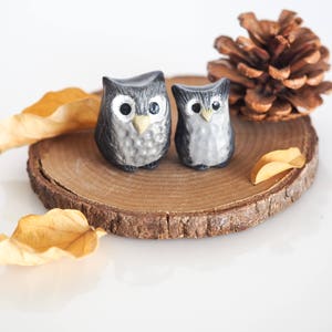 Owl decor Owl gifts Owl figurine Owl ornaments Owl art Owl nursery decor Owl home decor Stocking stuffers Owl xmas ornament immagine 2