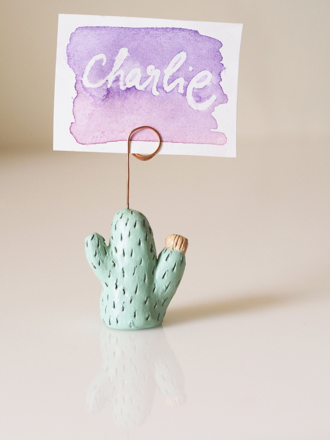 Cactus Table Number Holder Place Card Holder Wedding Card Etsy