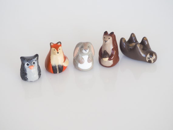 woodland animals figurines