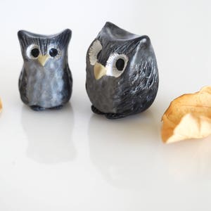 Owl decor Owl gifts Owl figurine Owl ornaments Owl art Owl nursery decor Owl home decor Stocking stuffers Owl xmas ornament immagine 4