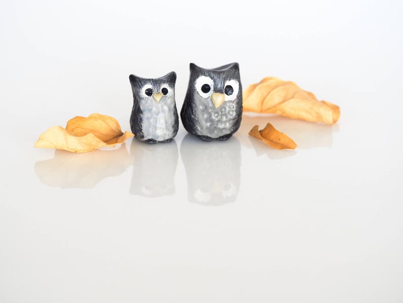 Owl decor Owl gifts Owl figurine Owl ornaments Owl art Owl nursery decor Owl home decor Stocking stuffers Owl xmas ornament immagine 1