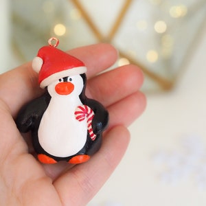 Penguin Christmas ornament Penguin gift Christmas penguin Penguin stocking stuffer Penguin figurine Penguin Christmas decoration image 8