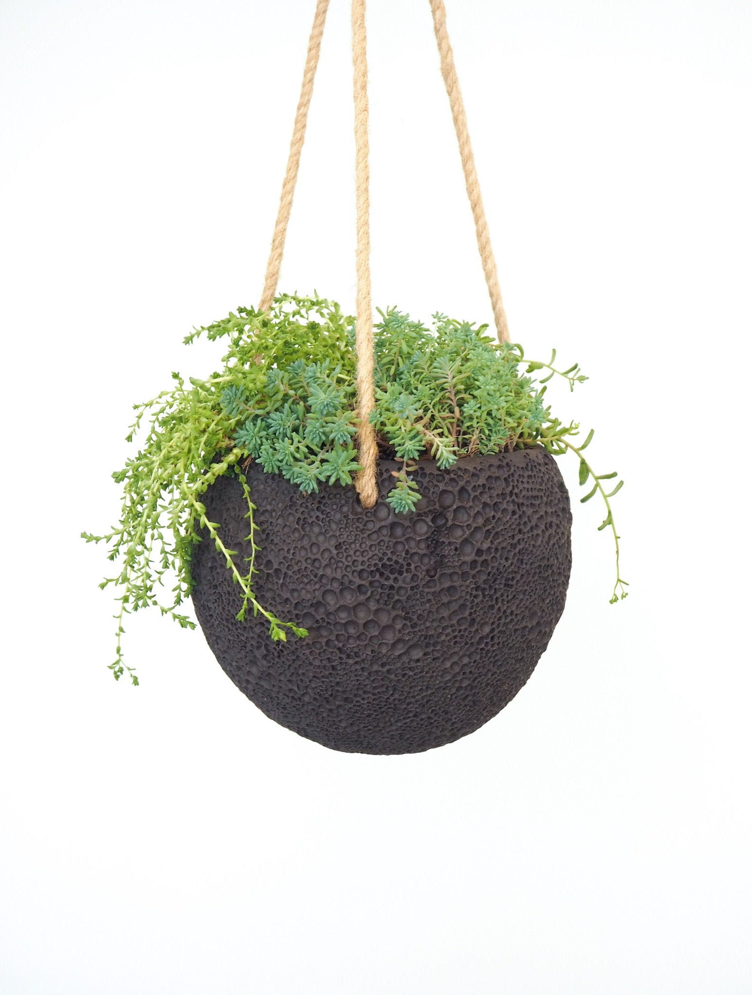 Stoneware Hanging Planter Outdoor Indoor Hanging Planter Etsy