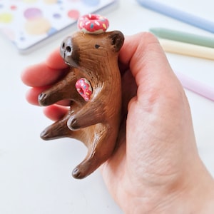 Funny capybara figurine