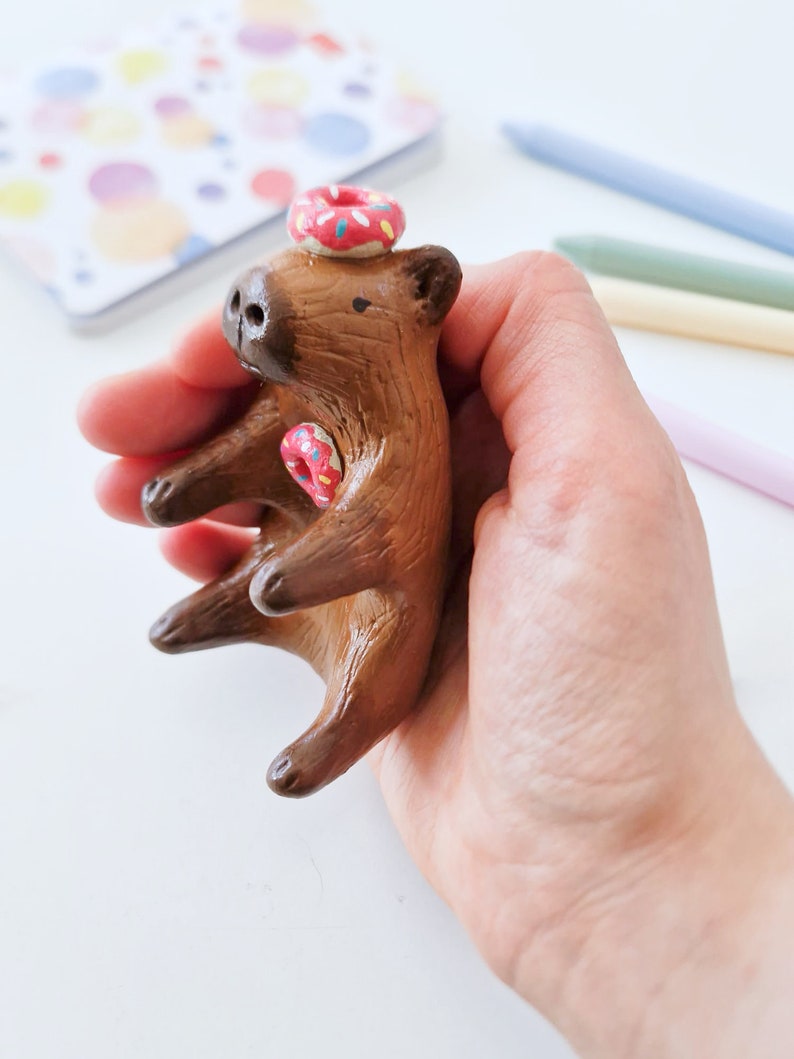 Funny capybara figurine