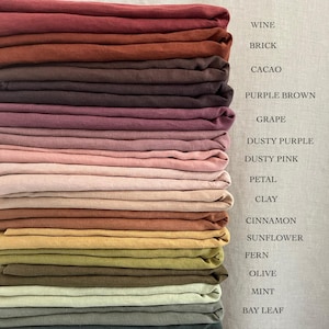 Pure stonewashed linen by the yard, soft linen fabric by the meter, European flax linen, Oeko-Tex 100 certified