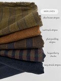 Yarn Dyed Striped and Checked Linen Fabric: Stone Washed Oeko-Tex Certified product logo