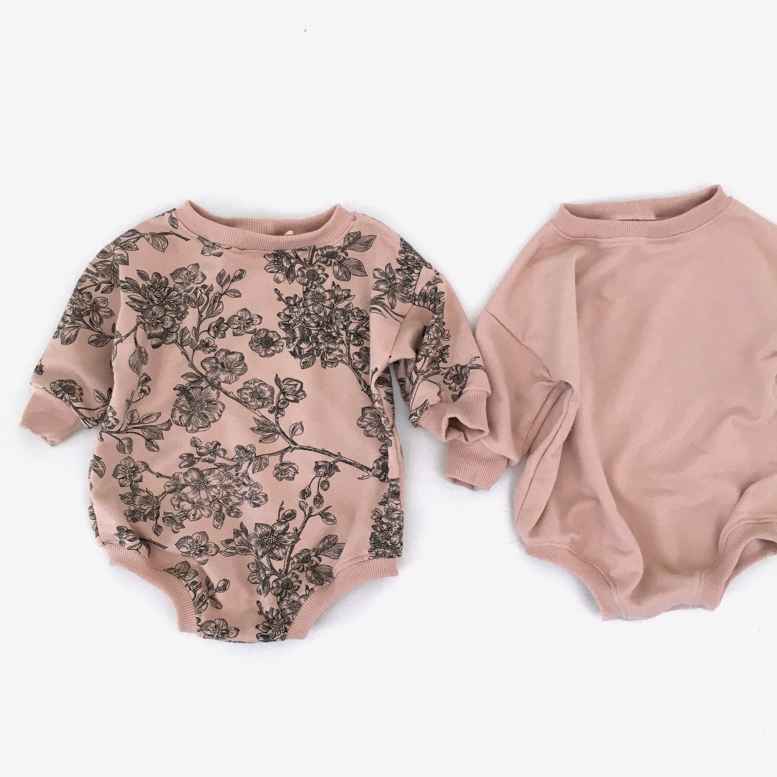 Sweatshirt romper oversized baby romper baby sweater romper Etsy