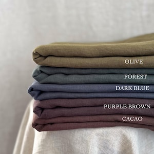 Stonewashed linen by the yard, soft linen fabric by the meter, european flax linen, Oeko-Tex 100 certified