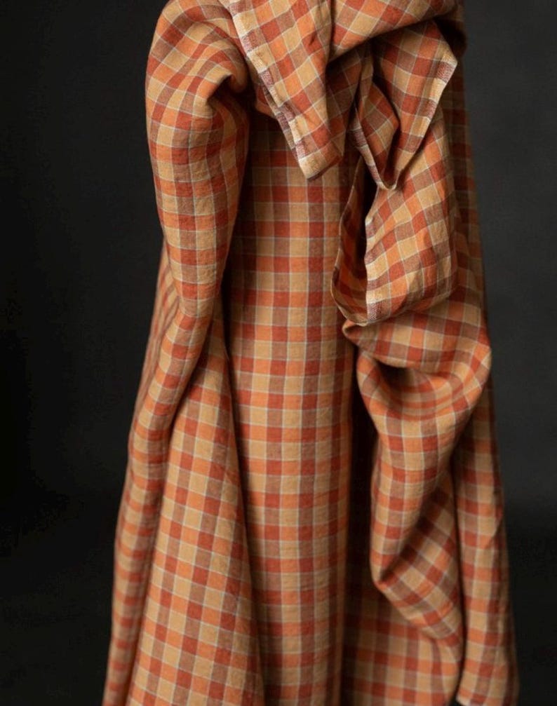 Winter Hymn Laundered Linen Gingham Check Fabric main image 1