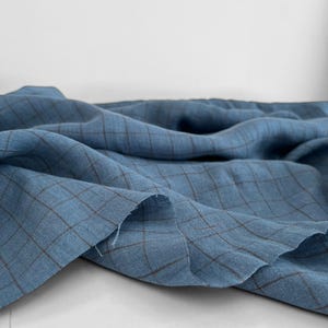 Laundered European Linen Fabric: Yarn Dyed Stripy and Gingham Checks