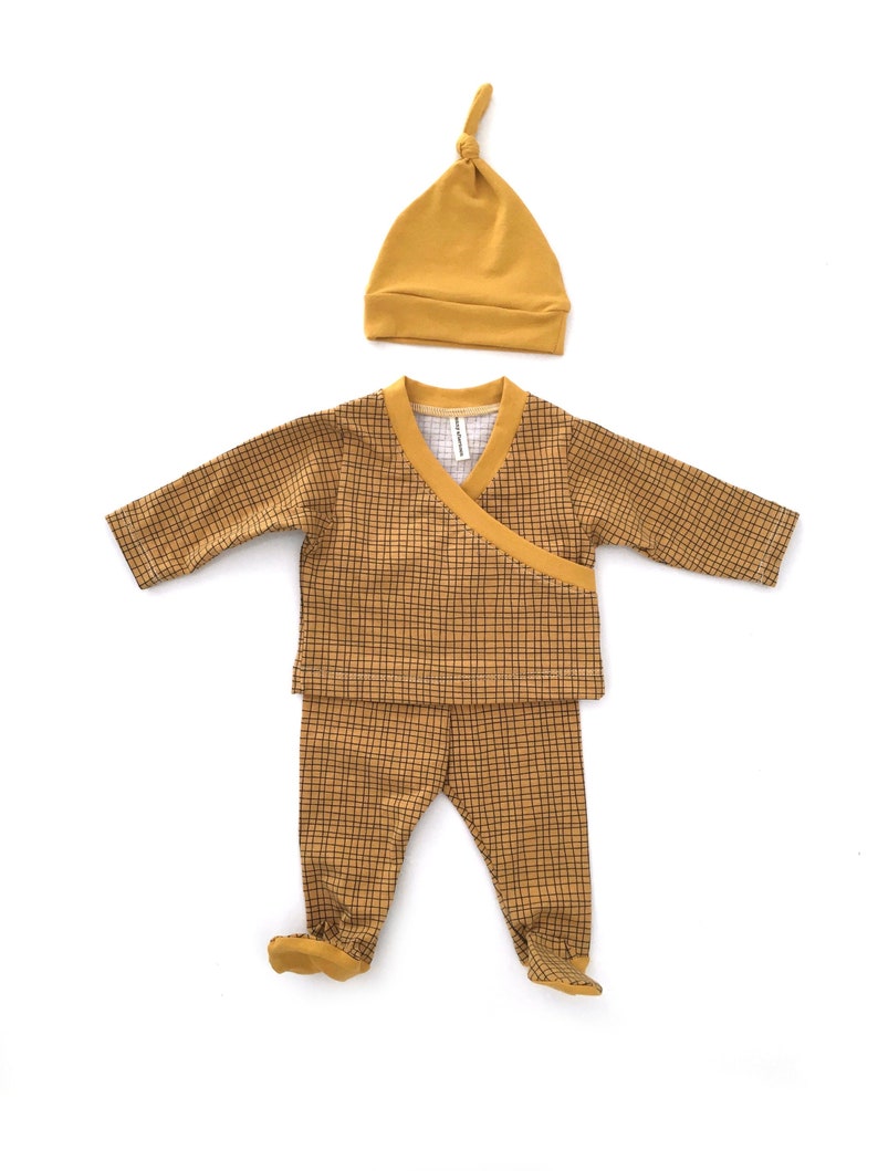 going home outfit baby shower gift baby kimono top baby outfit 0-3m newborn outfit baby clothing set harem pants and beanie set