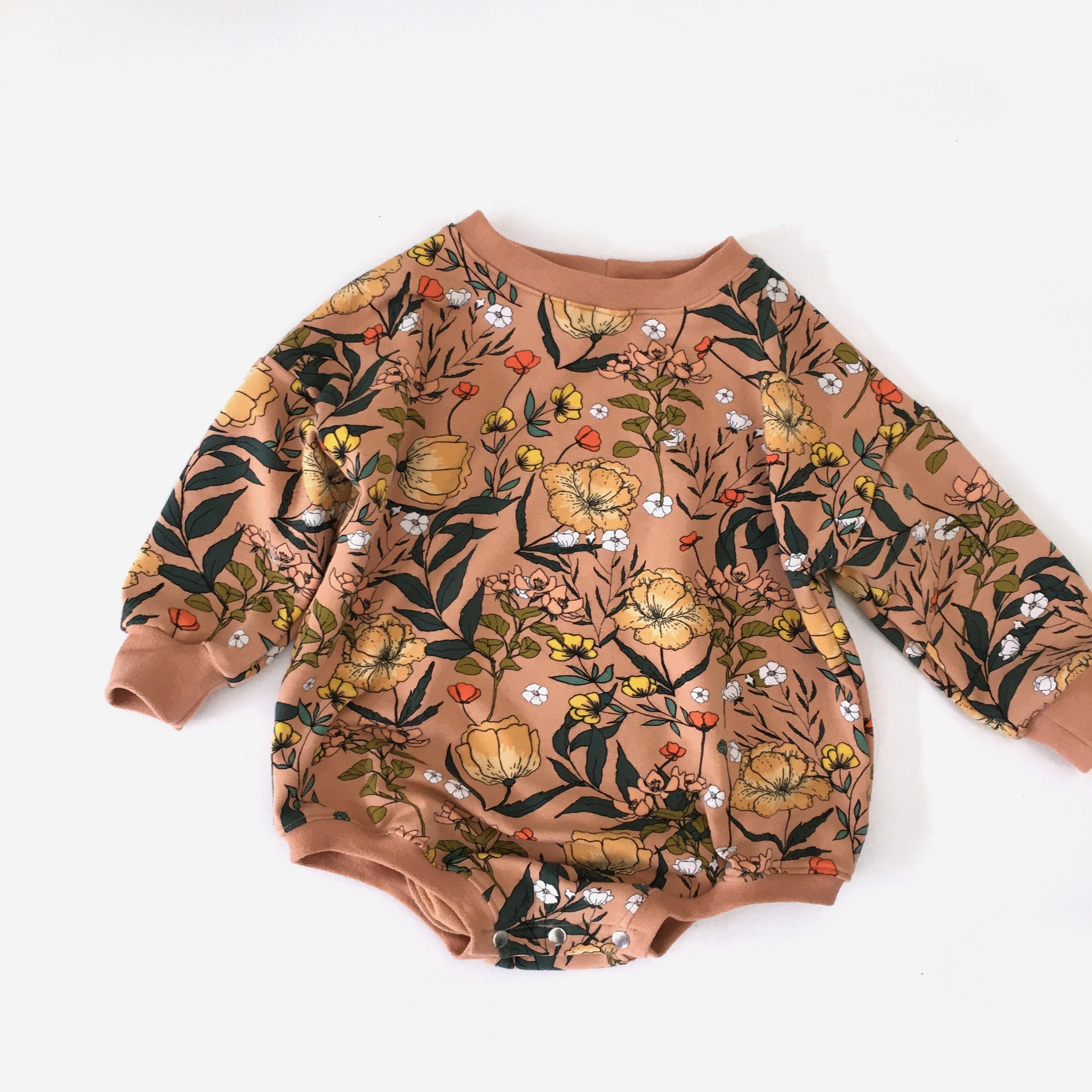 Sweatshirt romper oversized baby romper baby sweater romper Etsy