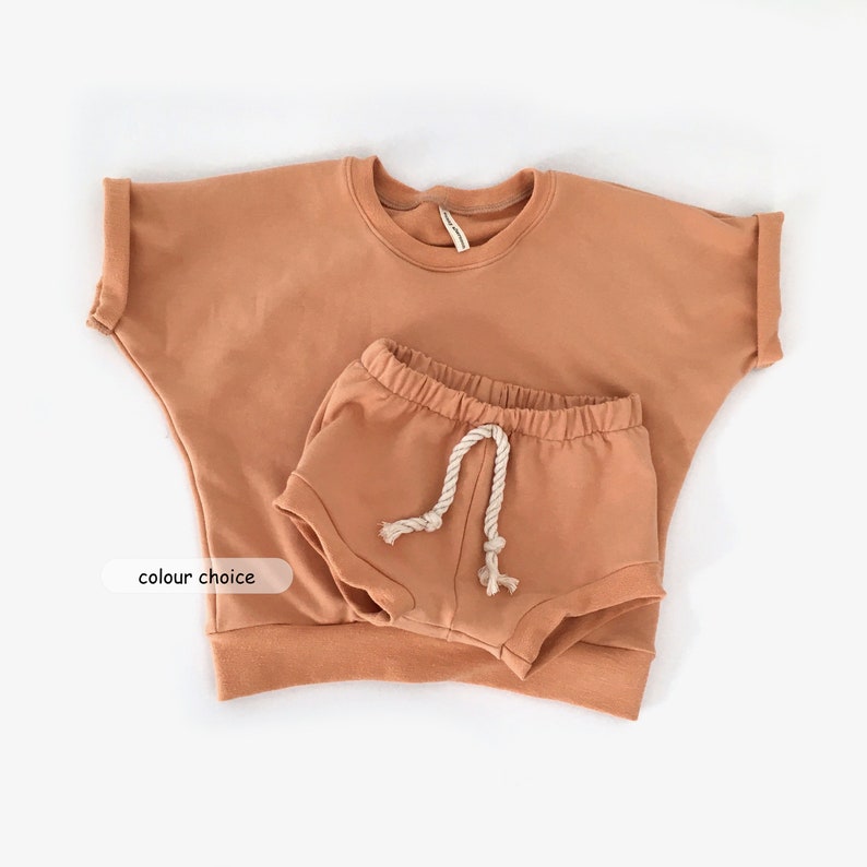 baby summer clothes sizes 0-3yrs baby oversized sweatshirt and shorties set kids summer clothes baby shorts baby shorties