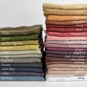 Tecido de linho europeu stonewashed: macio e de peso médio - certificado Oeko-Tex