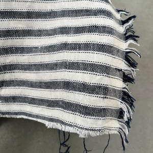 Yarn dyed linen fabric by the meter, stripy linen fabric by the yard, 100% linen stone washed linen Oeko-Tex 100 certified, vintage fabric