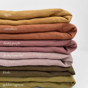 Stone Washed Linen Fabric: 100% Soft Flax, Oeko-Tex Certified