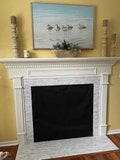 Insulated Fireplace Cover, CHILL OUT, Fireplace Draft Eliminator from KaDi Boutique