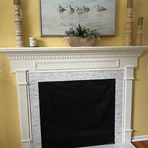 DIY: Chalkboard/Magnetic Fireplace Cover